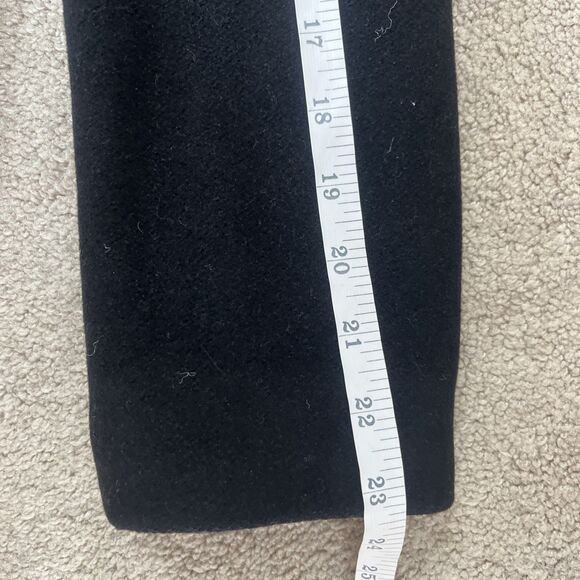 Coach Signature Peacoat Womens XS Black Wool Angora Shawl Collar Classic Gold - Picture 7 of 8